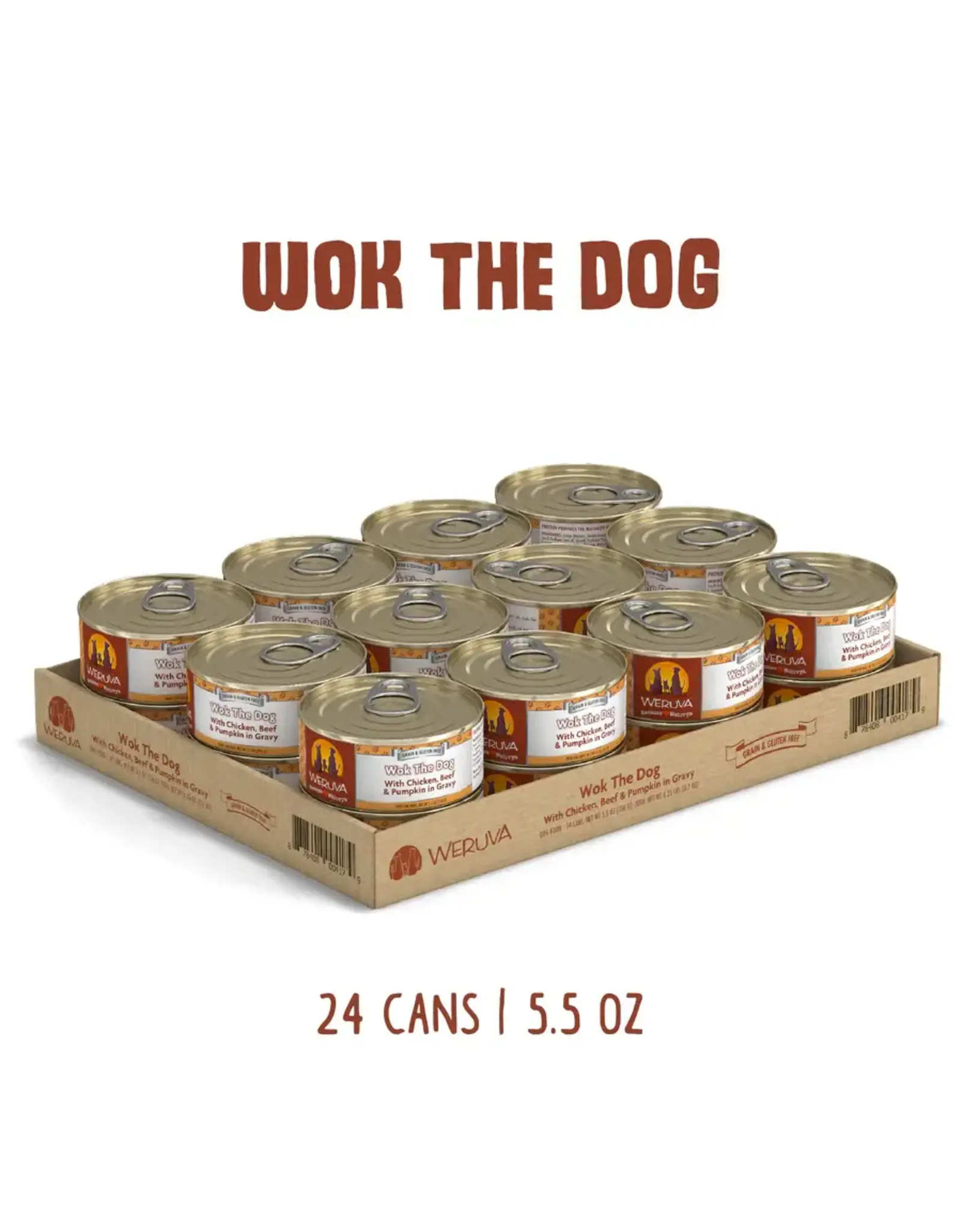 Weruva Weruva Wok the Dog with Chicken, Beef & Pumpkin in Gravy Dog Food 5.5oz
