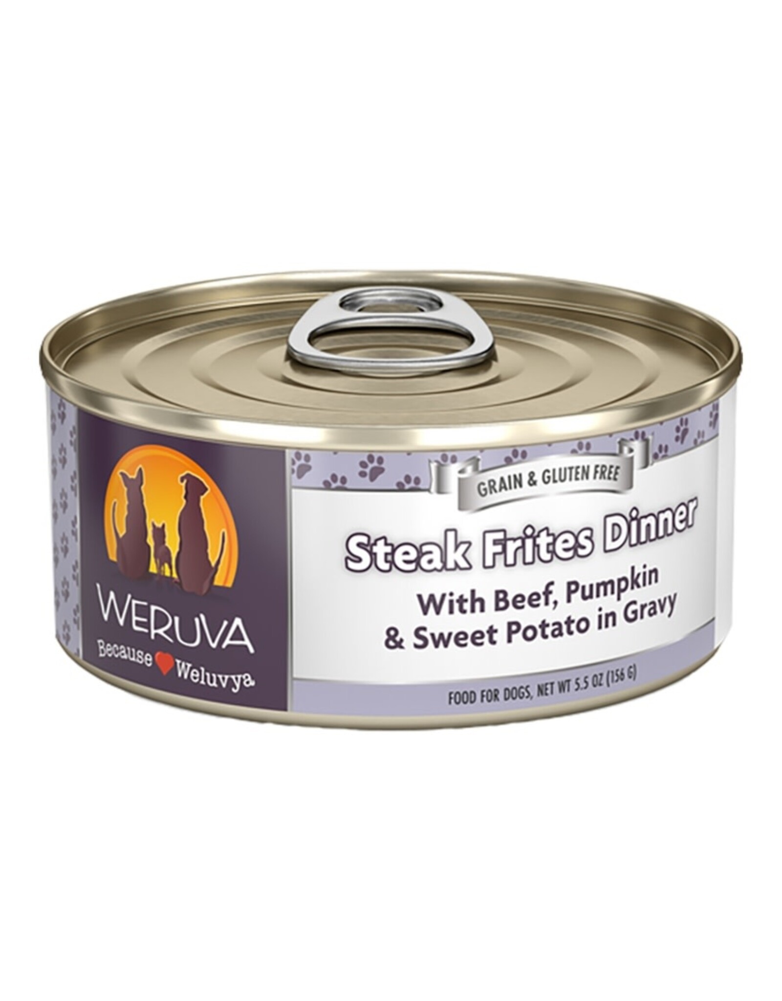 Weruva Weruva Steak Frites with Beef, Pumpkin & Sweet Potato in Gravy Dog Food 5.5oz