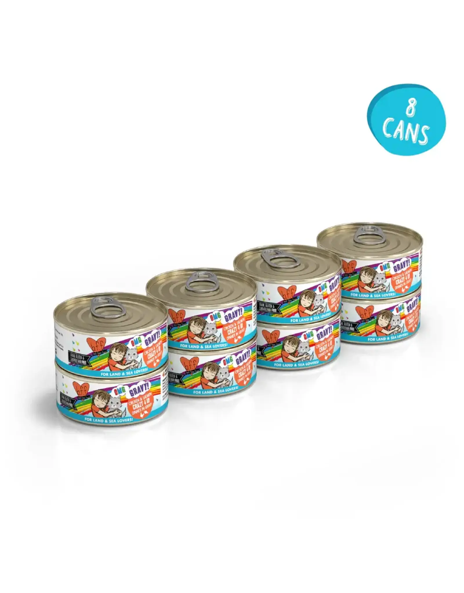 Weruva Weruva BFF OMG Crazy 4 U! Chicken & Salmon Dinner in Gravy Cat Food 5.5oz