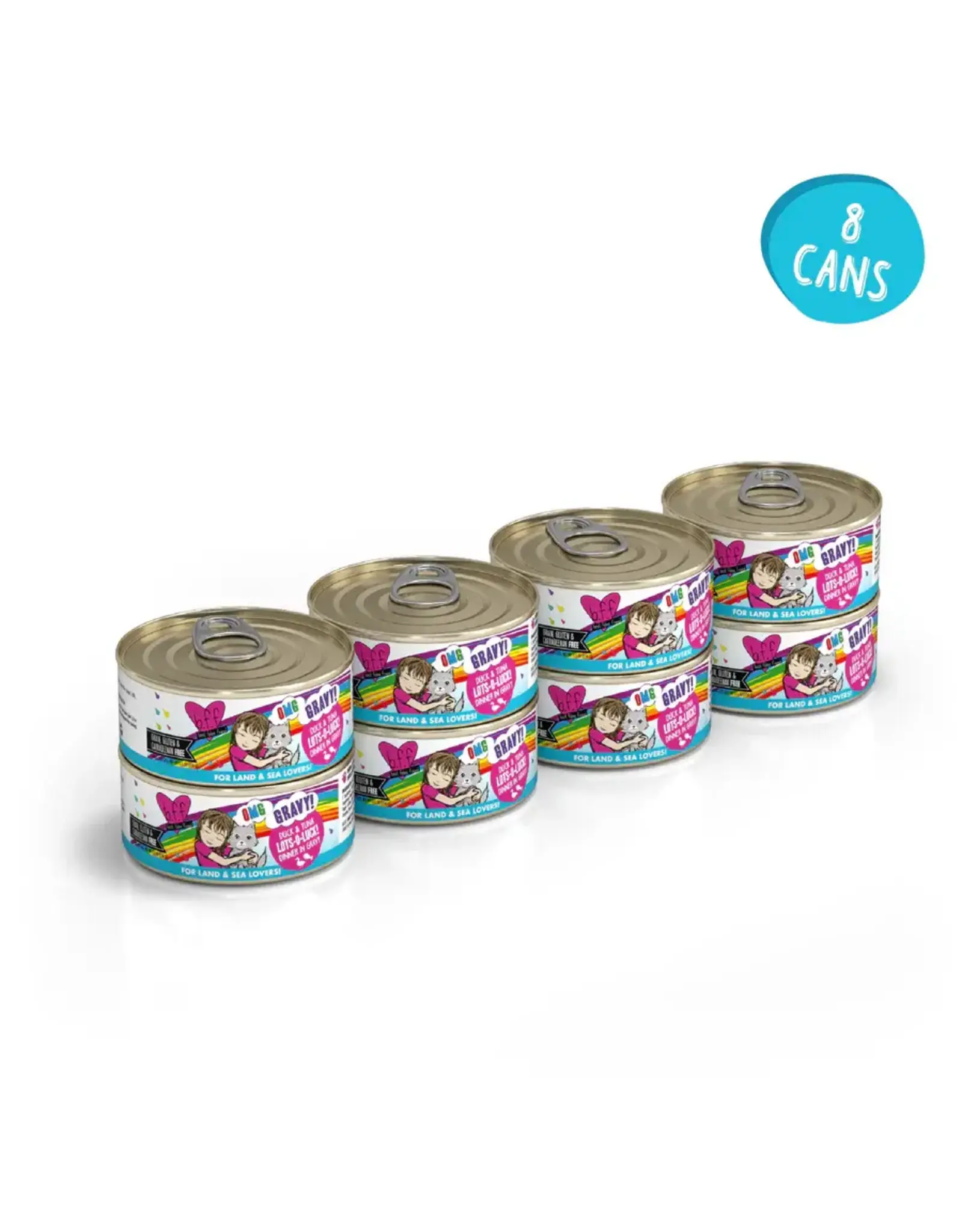 Weruva Weruva BFF OMG Lots-O-Luck Duck & Tuna Dinner in Gravy Cat Food 5.5oz