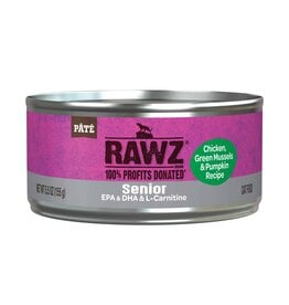 Rawz Rawz Senior Chicken, Green Mussels & Pumpkin Recipe Pate Wet Cat Food 5.5oz