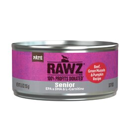 Rawz Rawz Senior Beef, Green Mussel & Pumpkin Recipe Pate Wet Cat Food 5.5oz