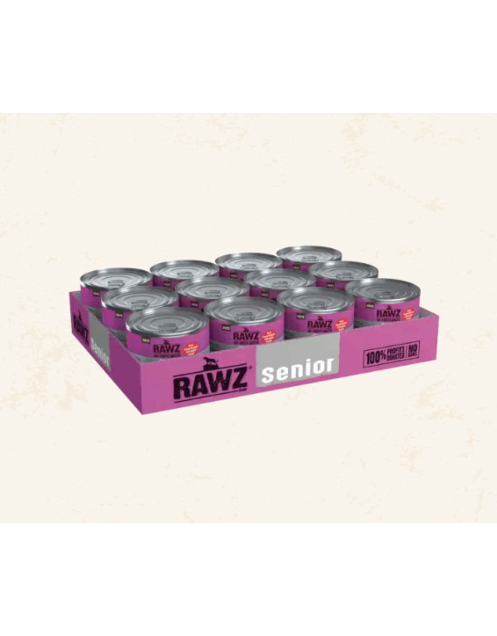 Rawz Rawz Senior Beef, Green Mussel & Pumpkin Recipe Pate Wet Cat Food 5.5oz