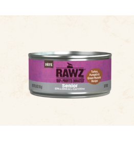 Rawz Rawz Senior Turkey, Pumpkin & Green Mussels Recipe Pate Wet Cat Food 5.5oz