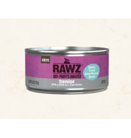 Rawz Rawz Senior Salmon, Tuna & Green Mussels Recipe Pate Wet Cat Food 5.5oz