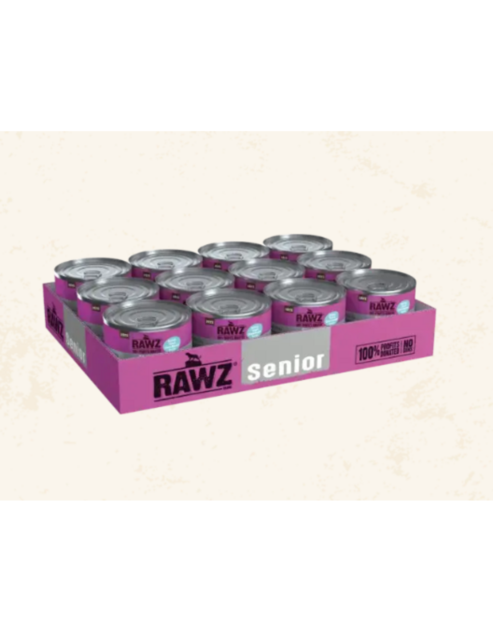 Rawz Rawz Senior Salmon, Tuna & Green Mussels Recipe Pate Wet Cat Food 5.5oz