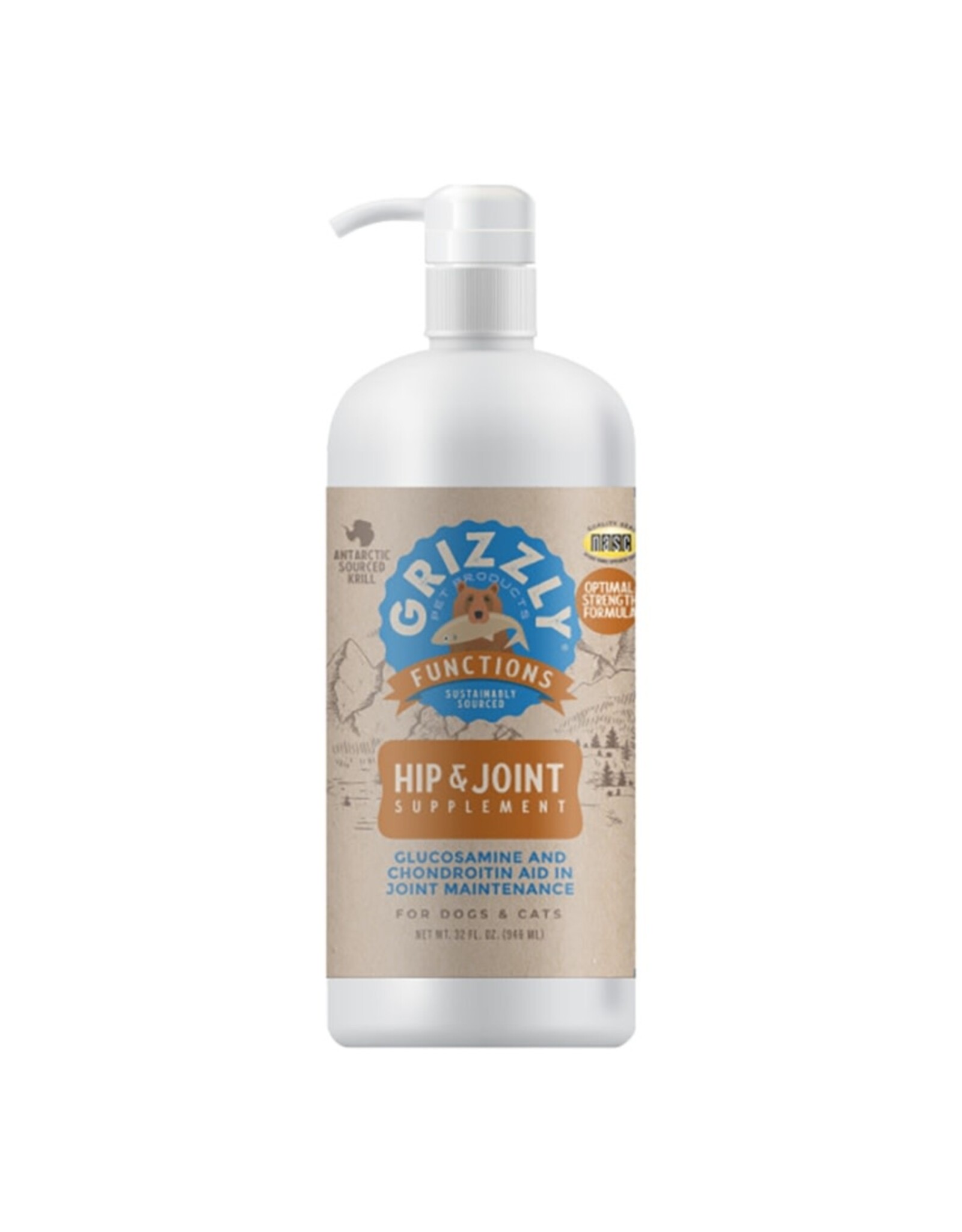 Grizzly Pet Products Grizzly Pet Liquid Hip & Joint Product for Dogs