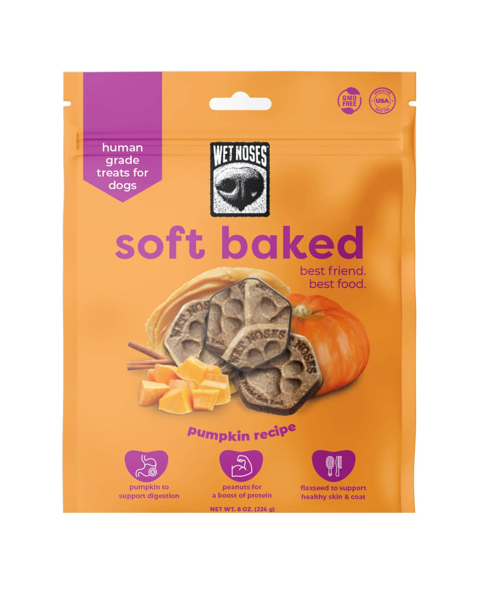 Wet Noses Wet Noses Soft Baked Pumpkin Recipe Dog Treats 8oz