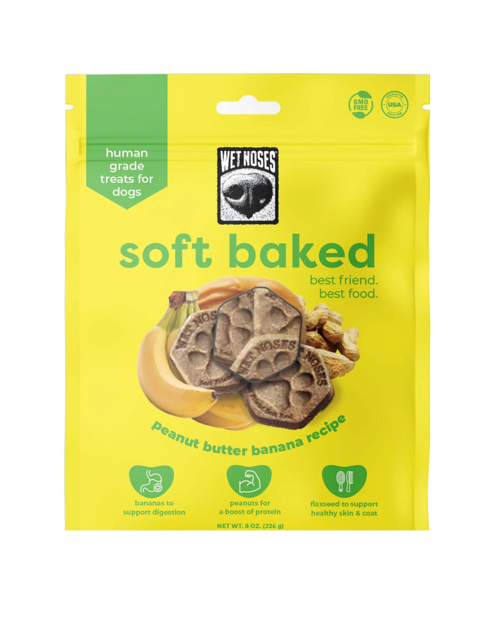 Wet Noses Wet Noses Soft Baked Peanut Butter & Banana Recipe Dog Treat 8oz
