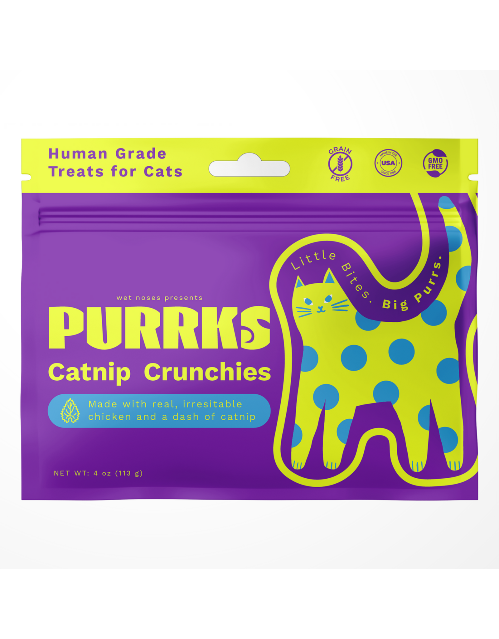 Wet Noses Wet Noses Purrks Catnip Crunchies Cat Treats 4oz