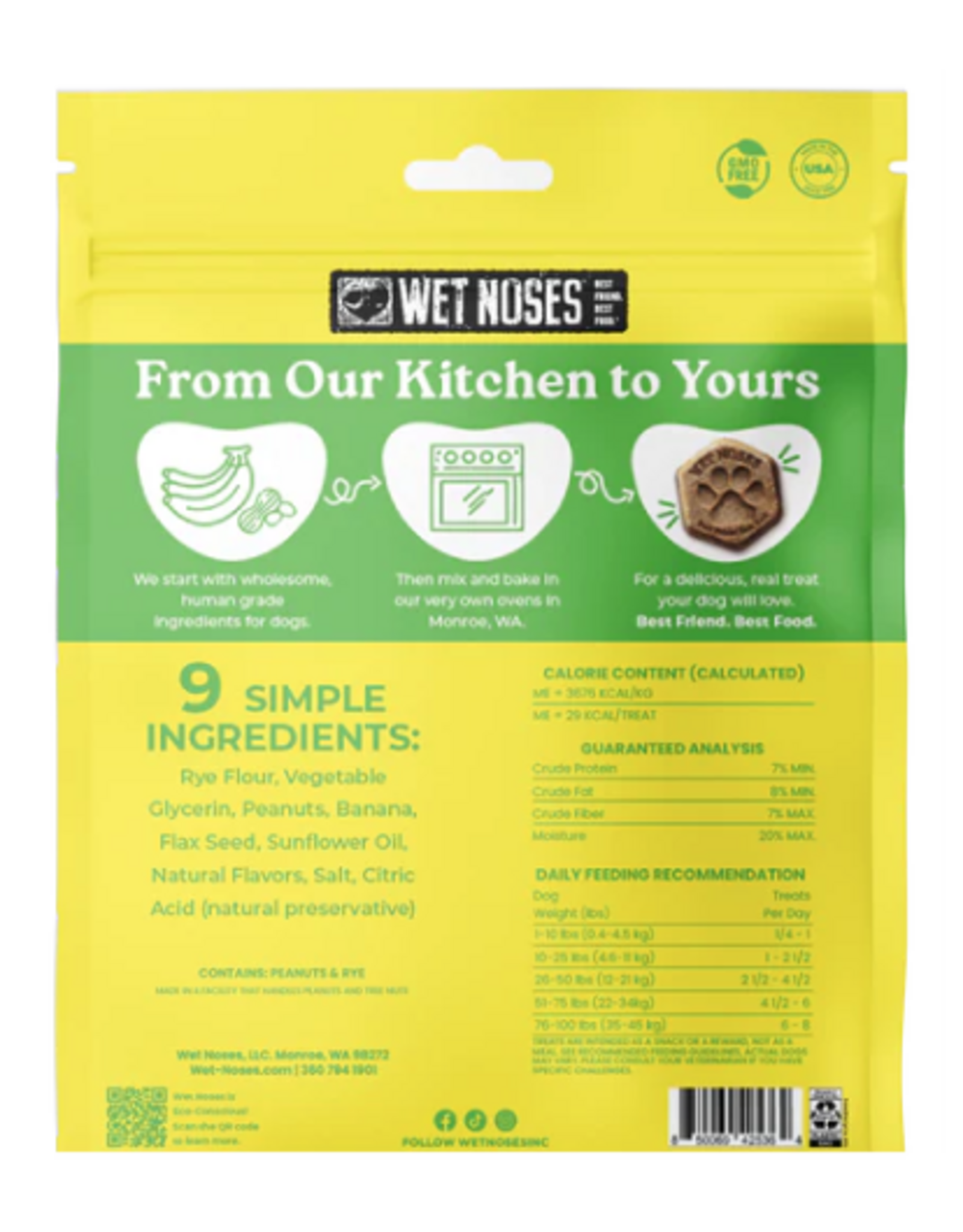 Wet Noses Wet Noses Soft Baked Peanut Butter & Banana Recipe Dog Treat 8oz