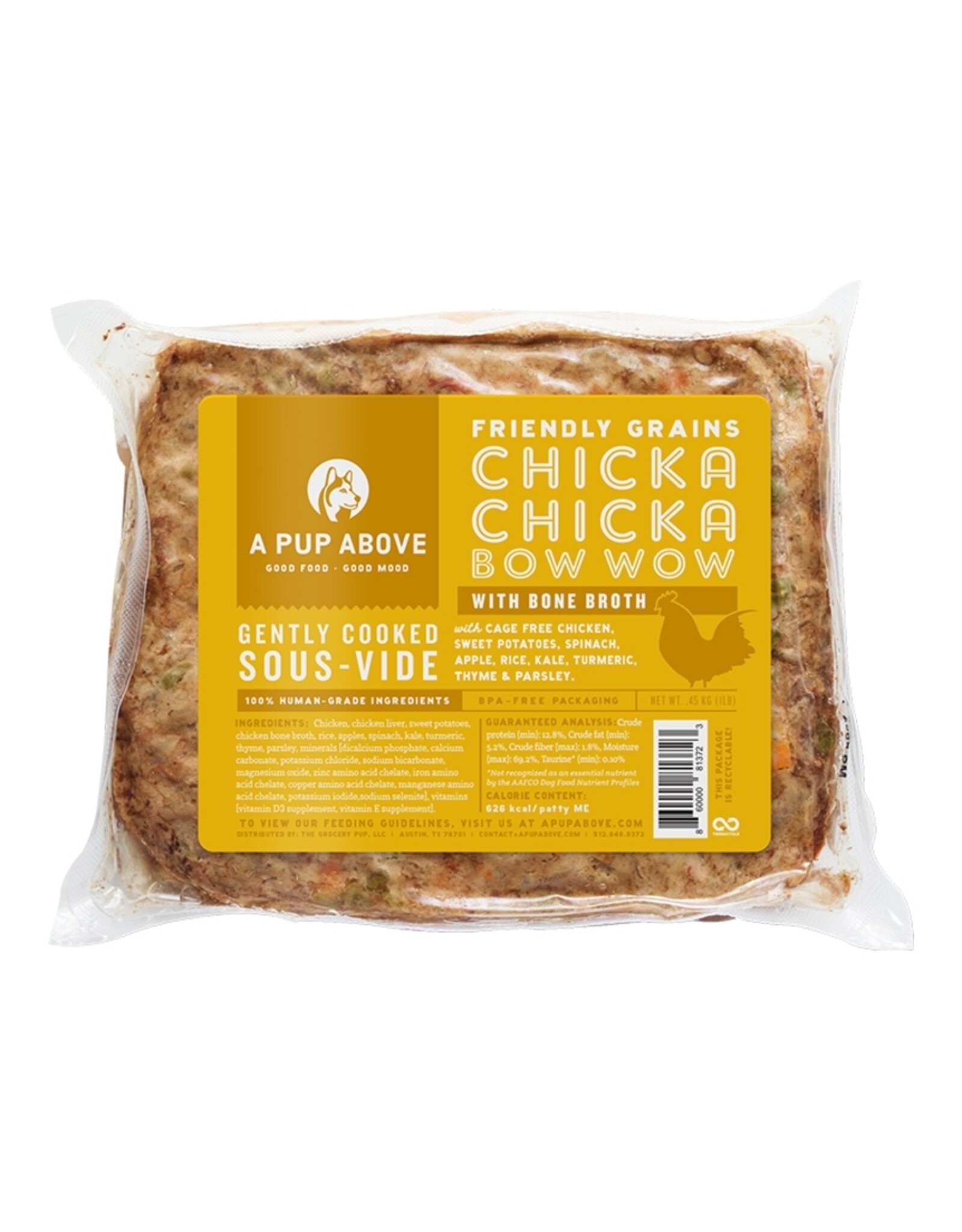 A Pup Above A Pup Above Chicka Chicka Bow Wow Recipe Dog Food 1lb Patty