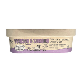 California Dog Kitchen California Dog Kitchen Gently Cooked Venison & Zucchini Dog Food 1lb Tub