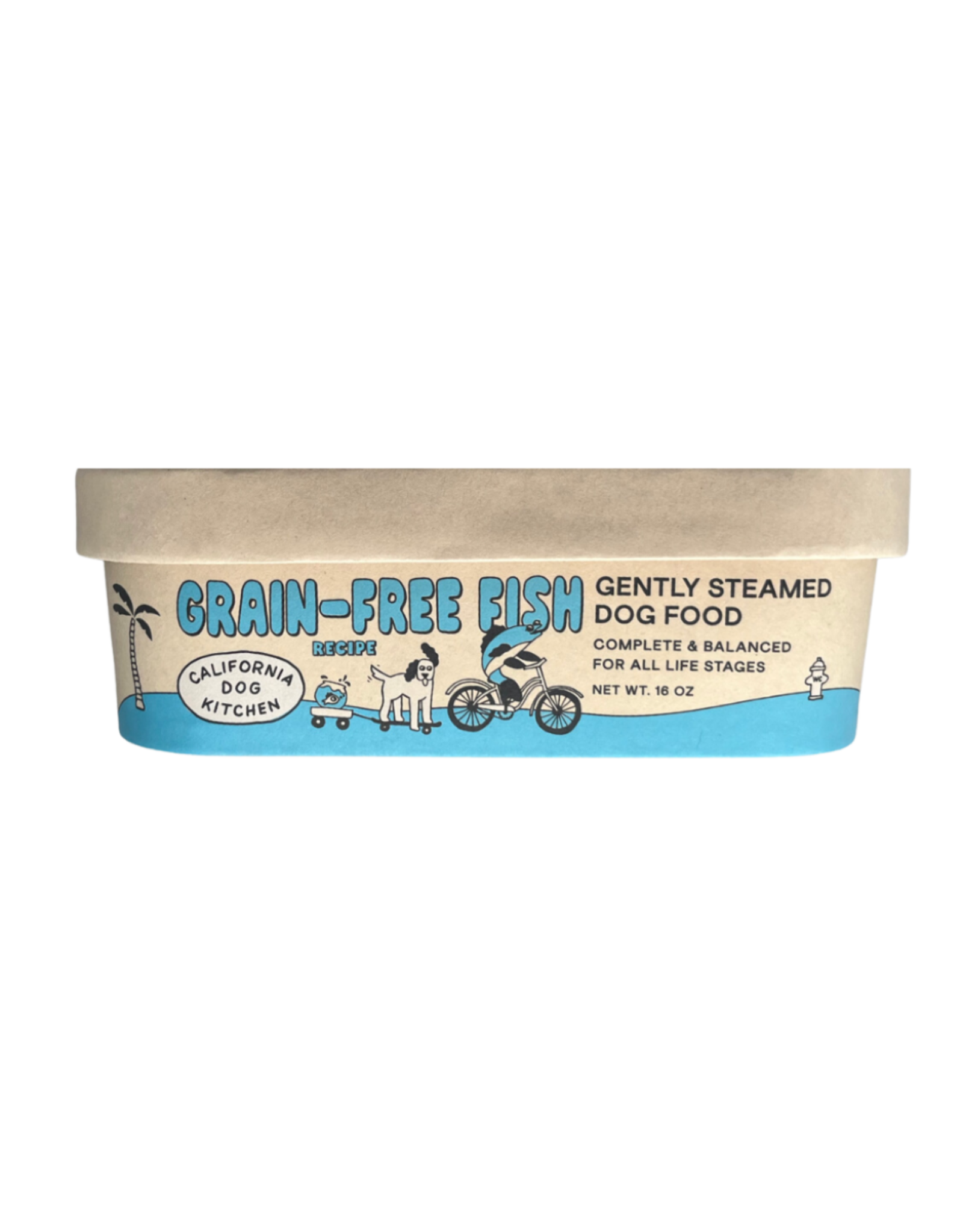 California Dog Kitchen California Dog Kitchen Gently Cooked Grain Free Fish Recipe Dog Food 1lb