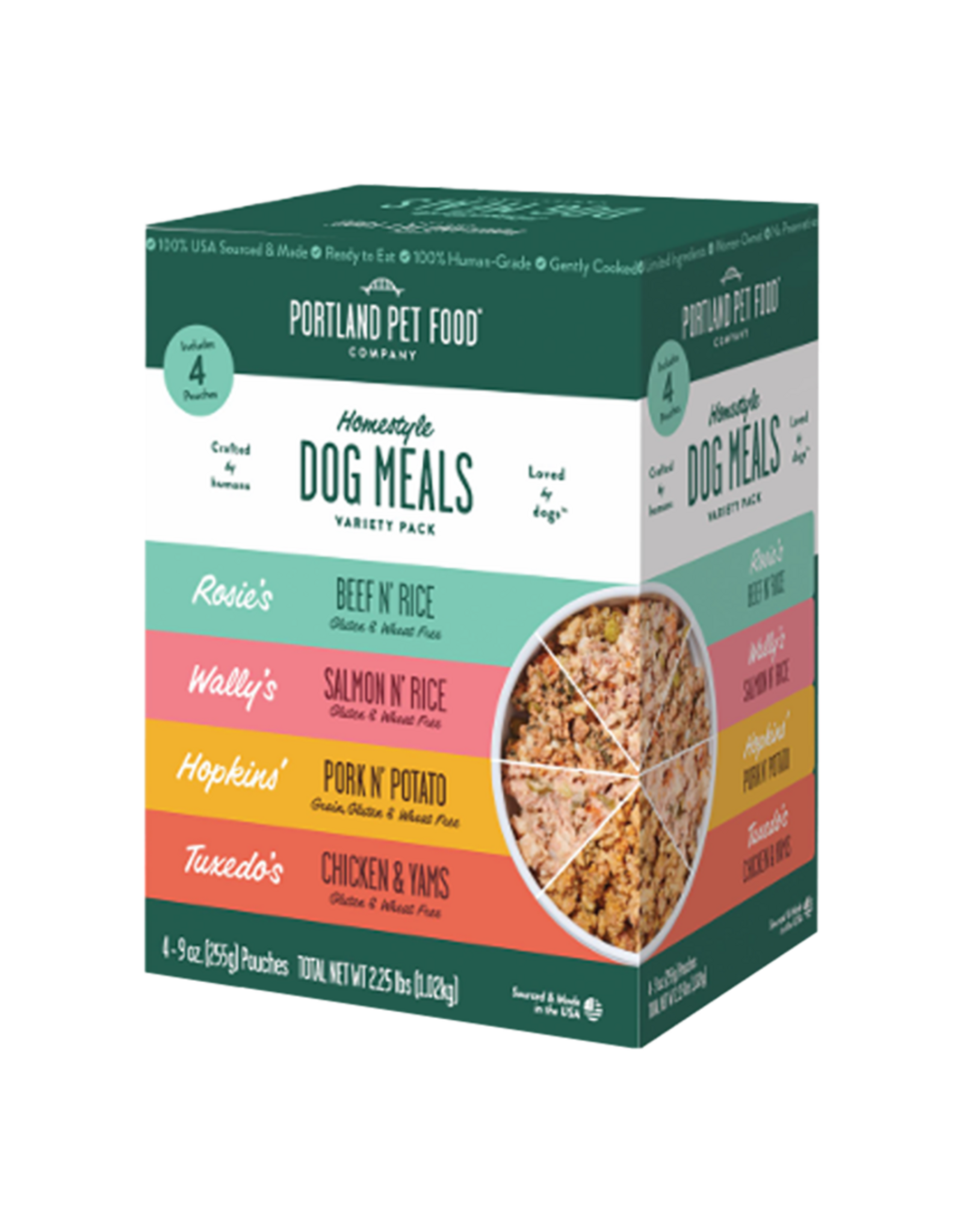 Portland Pet Food Portland Pet Food Homestyle Dog Meal Variety Pack 4pk