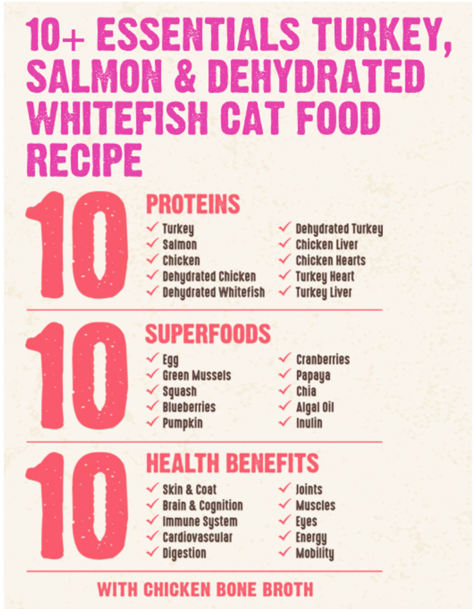 Rawz Rawz 10 Essentials Turkey, Salmon & Dehydrated Whitefish Recipe Cat Food 3.5lb