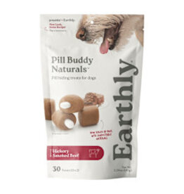 Earthly Pet Earthly Pet Pill Buddy Naturals Pill Treat Hickory Smoked Beef Recipe 30ct