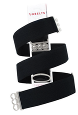 Unbelts UNBELTS - Jet Black/Gold Buckle