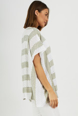 Zaket and Plover Pointelle Detail Poncho