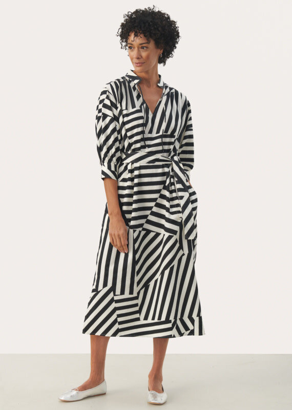 Part Two ENA Deconstructed Stripe Dress