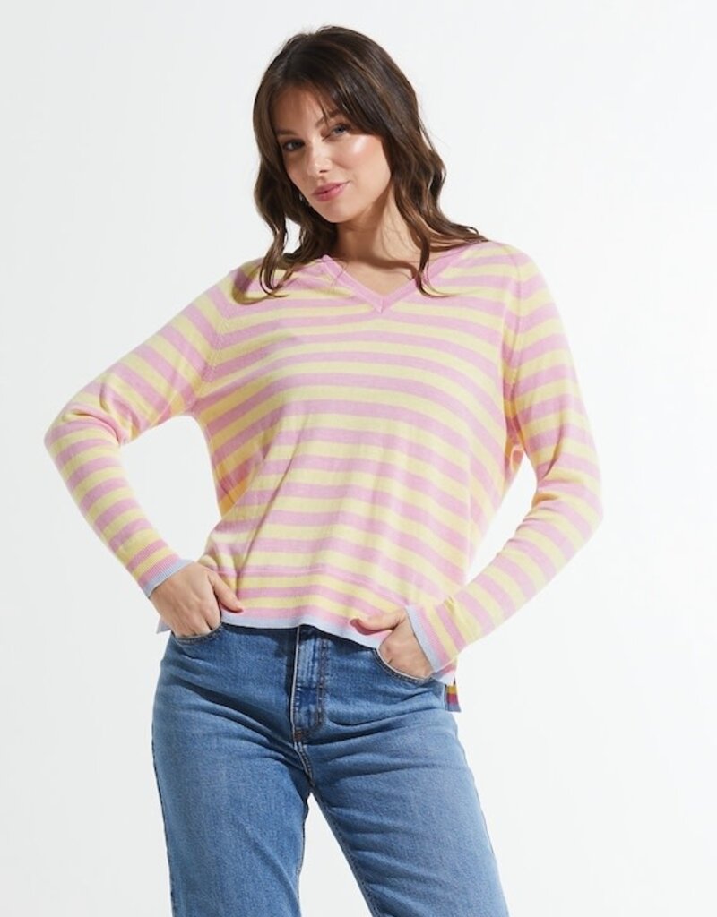 Zaket and Plover STRIPE V Sweater