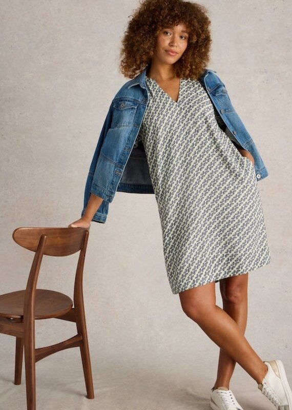 White Stuff LINDSAY Linen Blend Dress