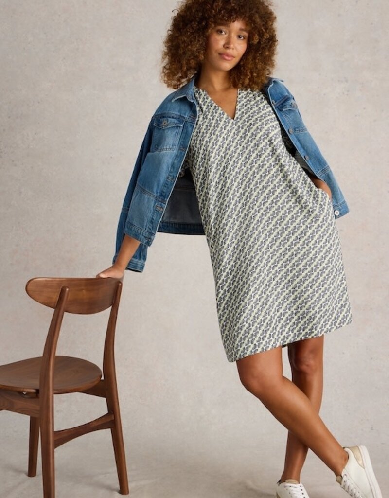White Stuff LINDSAY Linen Blend Dress