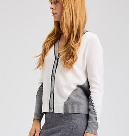 Zaket and Plover PANELLED CARDIGAN
