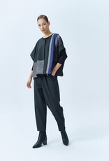 IGOR BETTA Single Btn Cap Silver Striped Front Coat