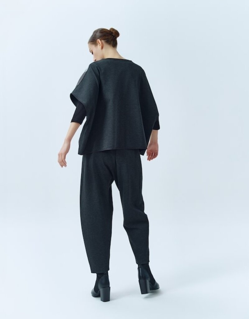 IGOR BETTA Single Btn Cap Silver Striped Front Coat