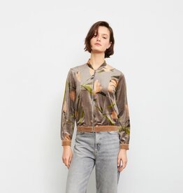 Aldo Martins Velvet Zip Bomber w/Knit Tritone Back