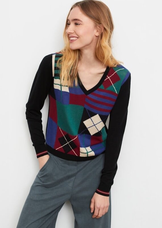 Aldo Martins JAYA Retro Plaid Argyle Sweater