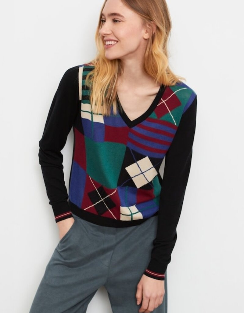 Aldo Martins JAYA Retro Plaid Argyle Sweater