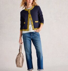 White Stuff CHARLOTTE Trim Neck Cardigan