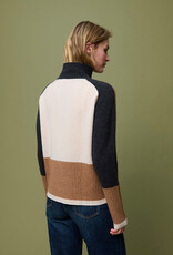 Aldo Martins Fine Merino Tri Tone Turtle Neck Sweater