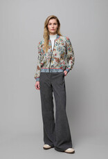 Aldo Martins Zip Up Viscose/Crepe Floral Bomber