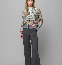 Aldo Martins Zip Up Viscose/Crepe Floral Bomber