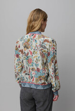 Aldo Martins Zip Up Viscose/Crepe Floral Bomber