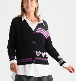 Zaket and Plover ZP Hearts Cardigan