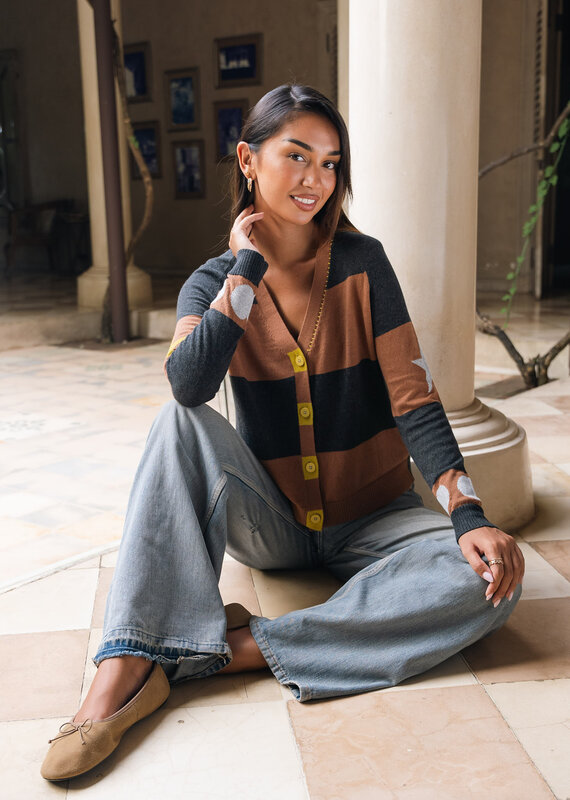 Zaket and Plover ZP Stars and Spots Cardigan
