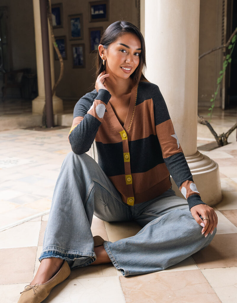 Zaket and Plover ZP Stars and Spots Cardigan