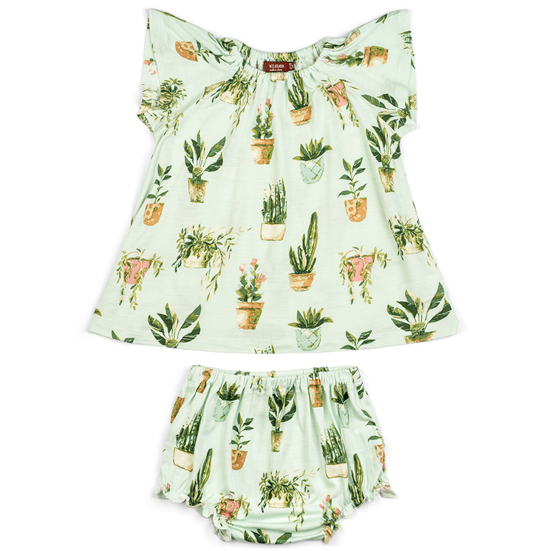 Floral Cross-Back Bloomer Set