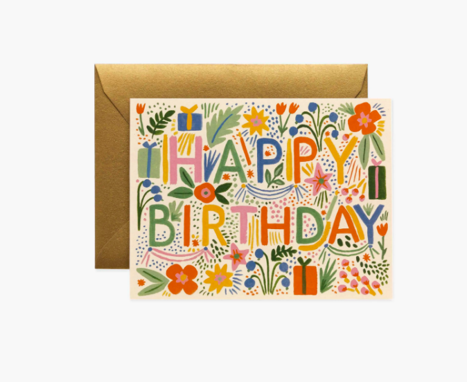Rifle Paper Co Card Colorful Fiesta Birthday Miss Monroe Boutique