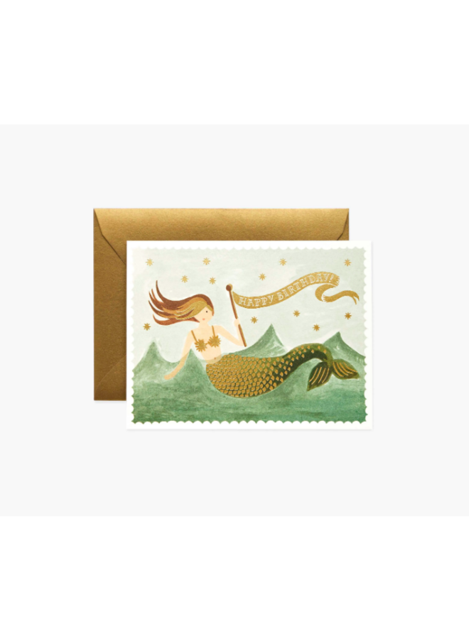 Rifle Paper Co Card - Vintage Mermaid Birthday