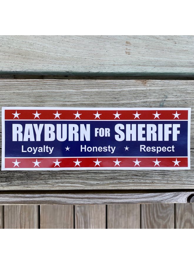 Rayburn For Sheriff Sticker
