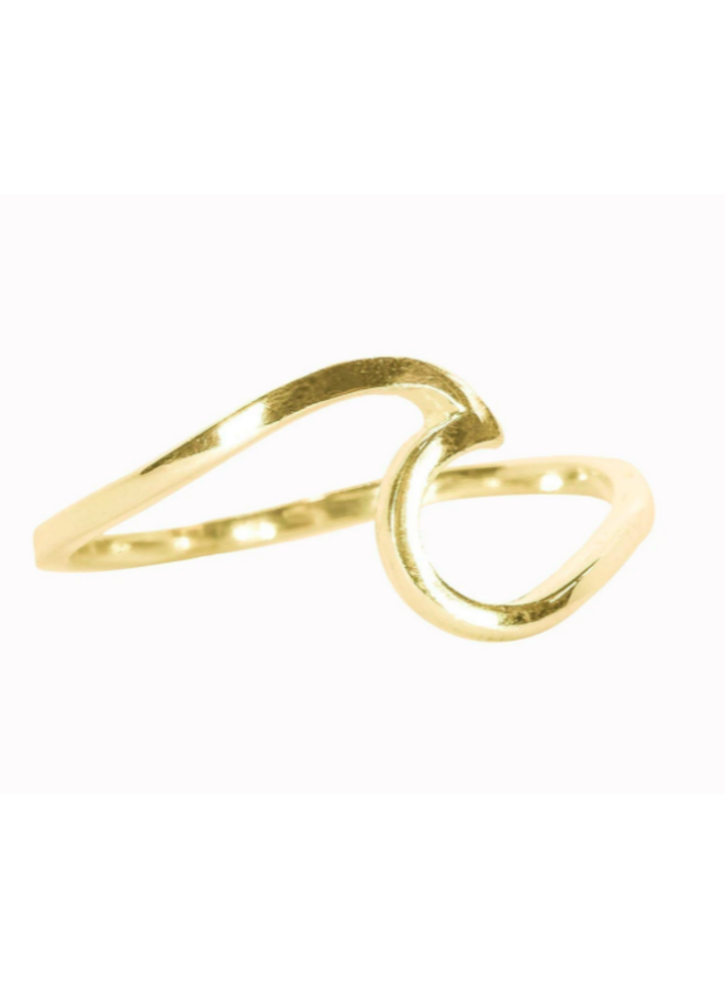 Puravida gold wave ring deals