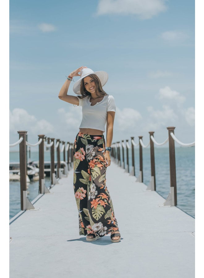 High Waisted Tropical Pants By Entro