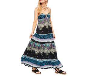 free people blue maxi dress