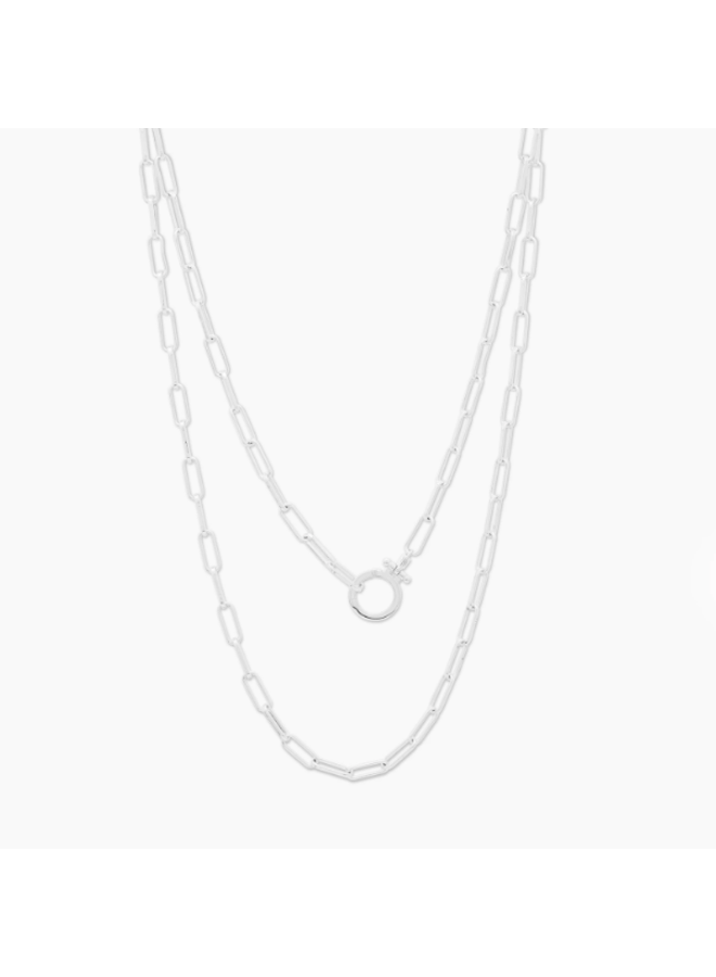 Parker Wrap Necklace - By Gorjana Silver