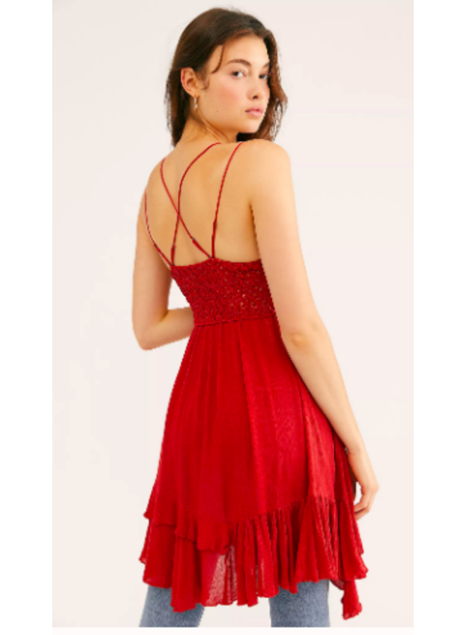 Adella Slip Dress by Free People - Dark Cherry Red